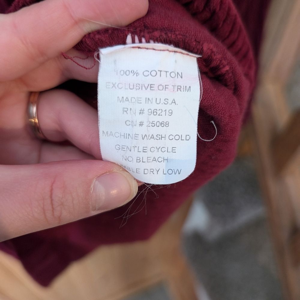 Willow Corduroy Jacket Toggle Collared Maroon Siz… - image 4